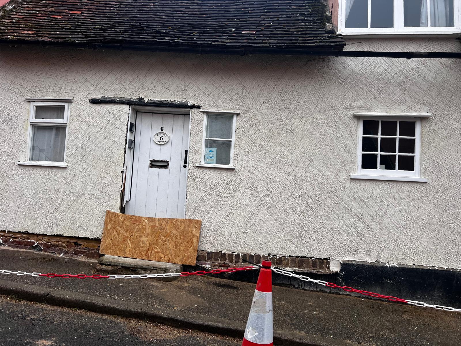 Lime plastering on a period property in Suffolk by David Price Building Services