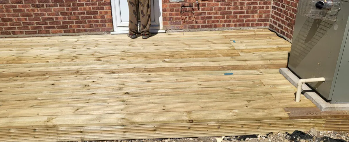 Garden patio and decking project completed in Suffolk
